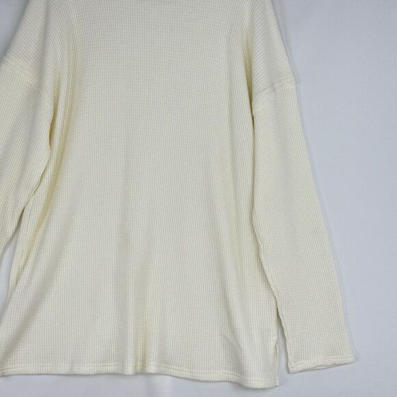 Ninety Clothing Co XL Ivory Knit Sweater Relaxed With Button Accents - Picture 15 of 16